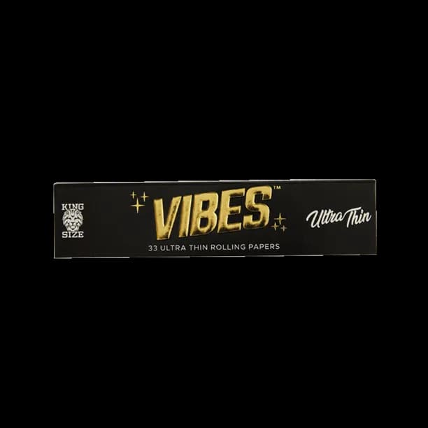 Vibes Rolling Papers – King Size Slim Ultra Thin (Black)