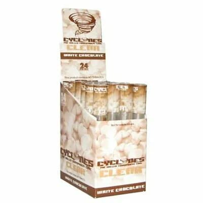 White Chocolate Flavoured Cyclone Clear Cones
