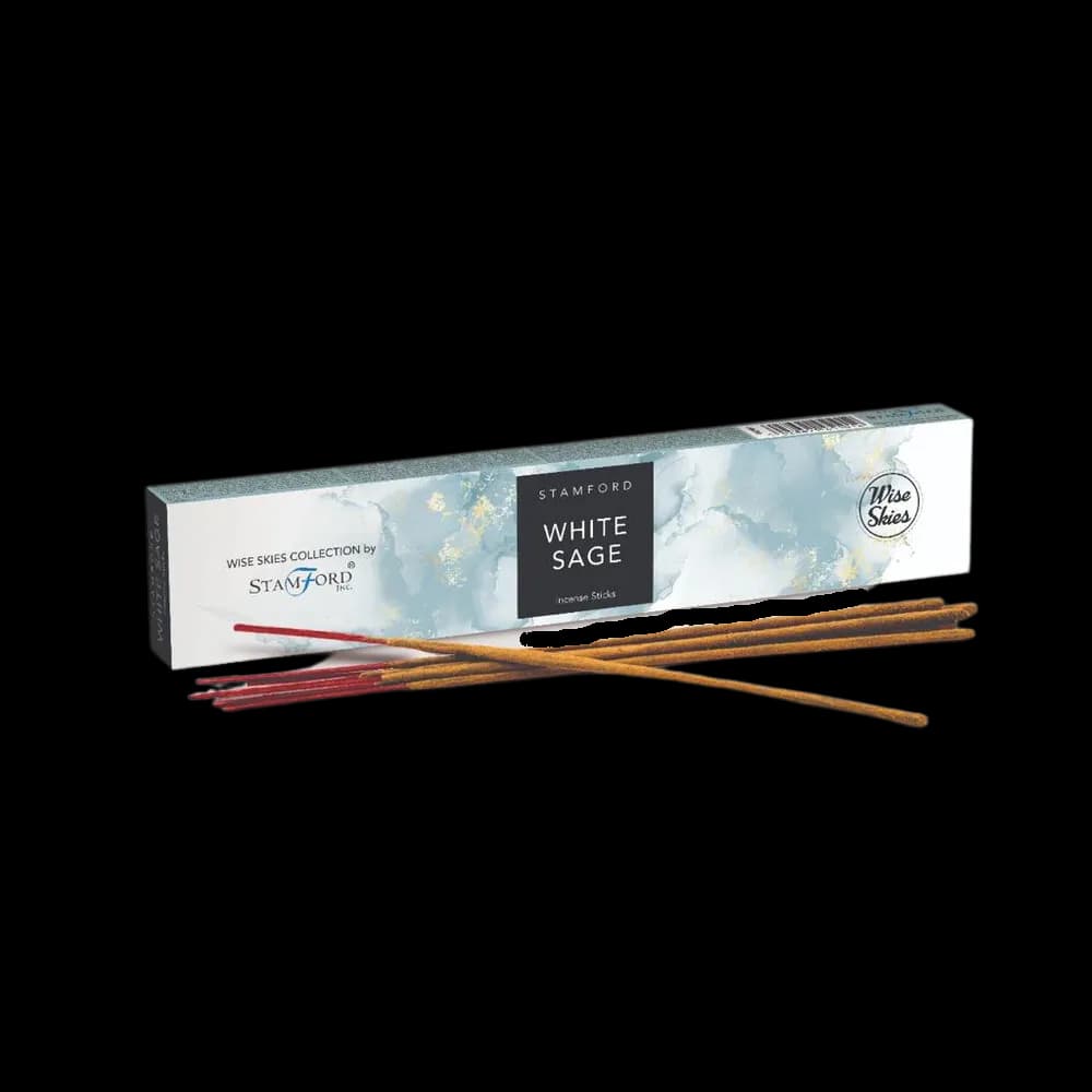 WHITE SAGE Incense Sticks From Wise Skies - Stamford - 20 Per Pack