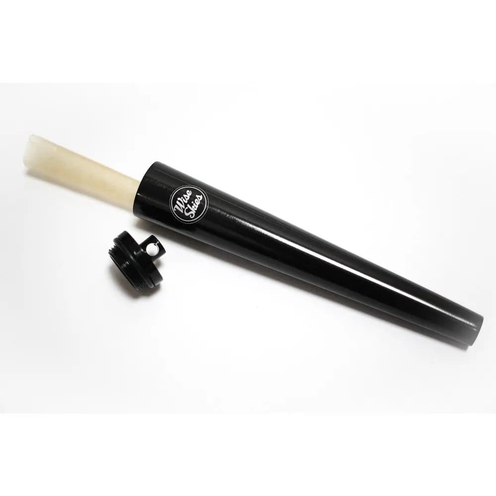 Wise Skies Black Metal Storage Tube