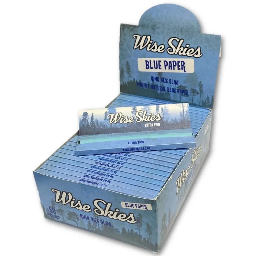 Wise Skies Blue Kingsize Rolling Papers