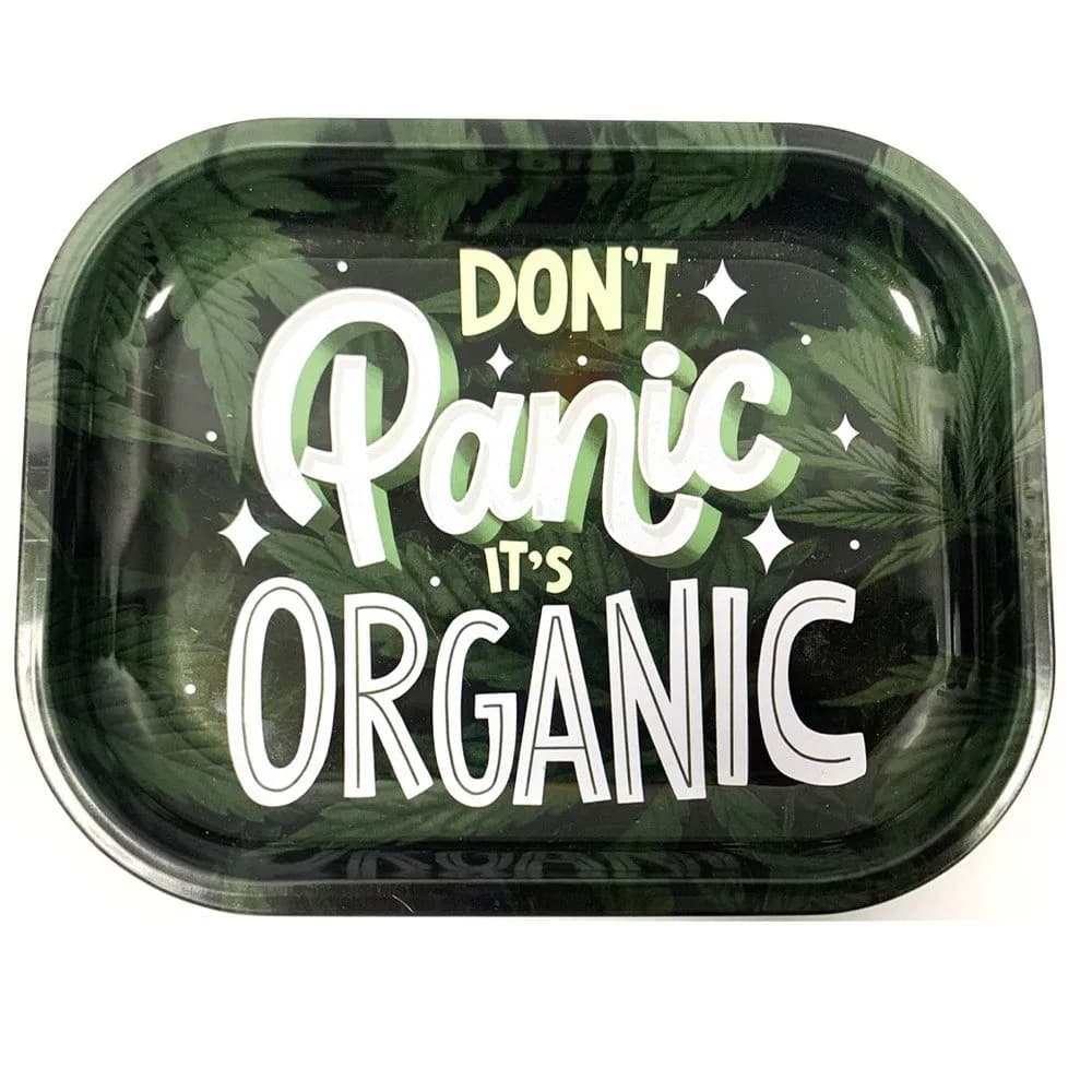 Wise Skies Don't Panic It's Organic Small Rolling Tray