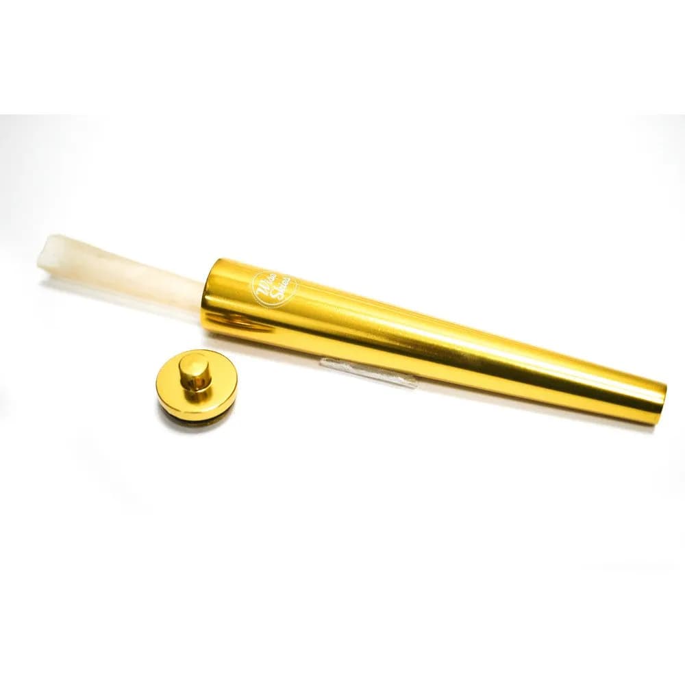 Wise Skies Gold Metal Storage Tube