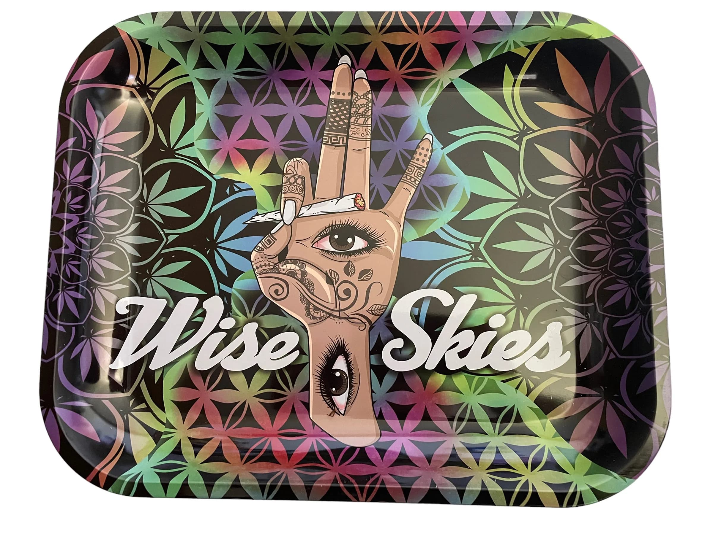 Wise Skies Mystic Hand Large Rolling Tray