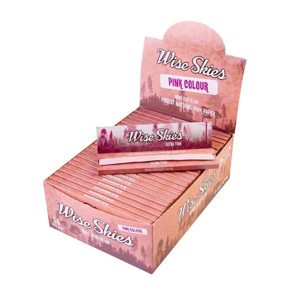 Wise Skies Pink Kingsize Rolling Papers