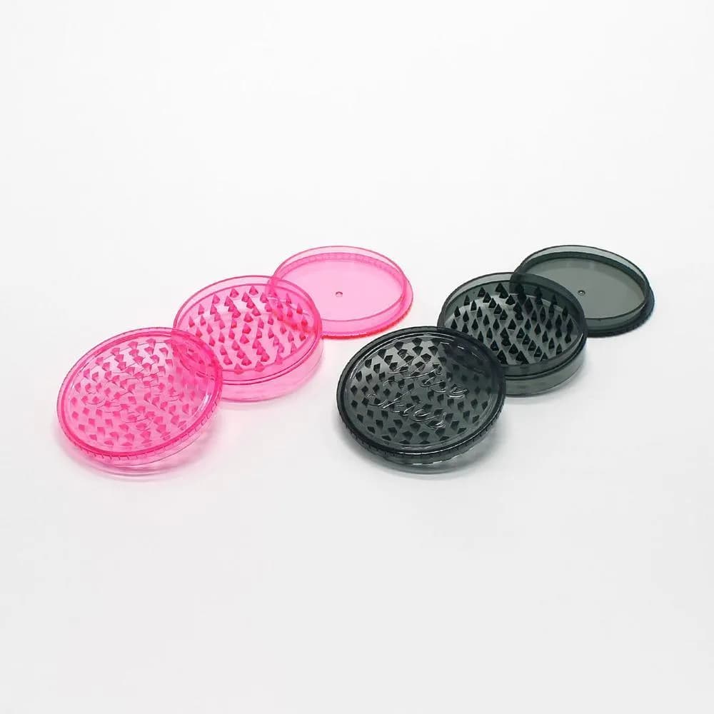Wise Skies Pink or Black 55mm Wide 2 Part Tobacco/Herb Grinder