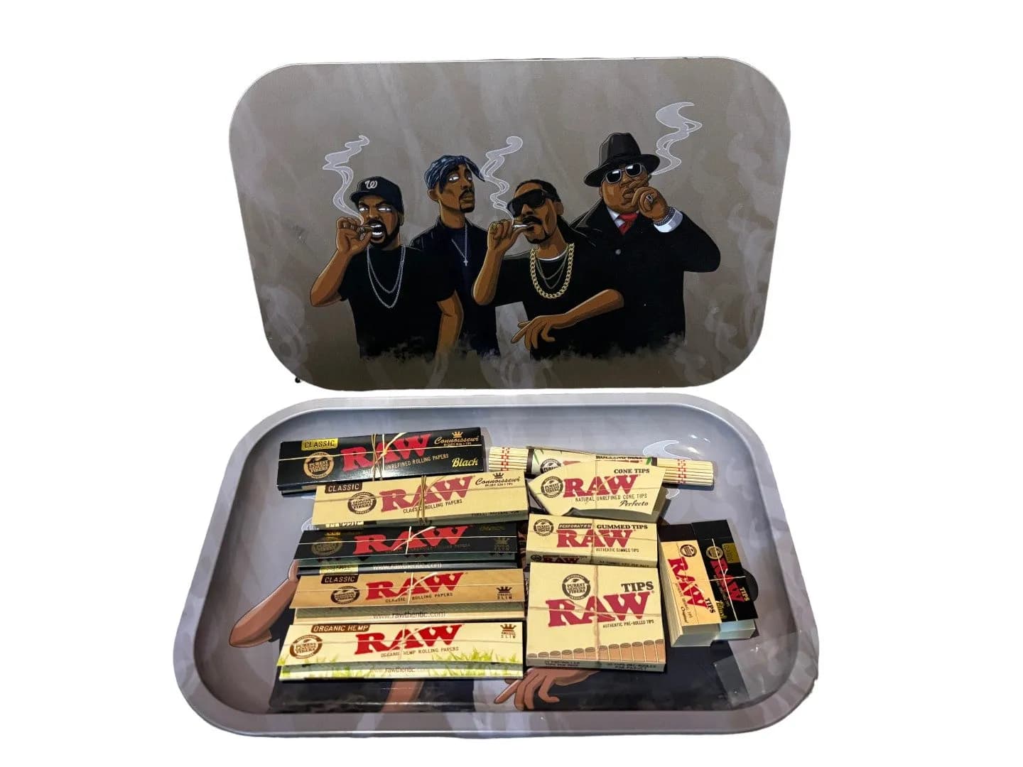 Wise Skies Rappers Medium Tray with Magnetic Cover and 11 Raw Products